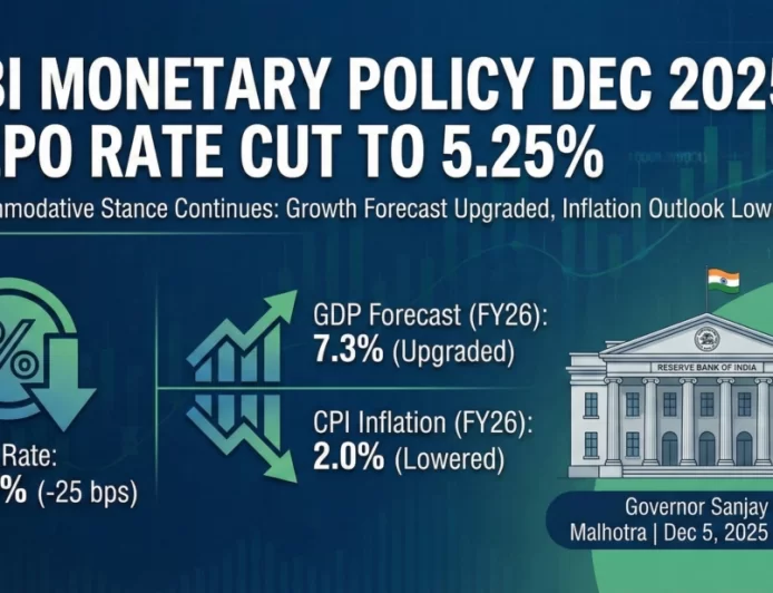 RBI Cuts Rate to 5.25%: Cheaper Loans & GDP Boost (Dec 2025)